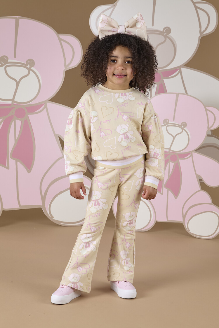 ADee A'Dee AW24 Sienna Teddy Print Flare Tracksuit