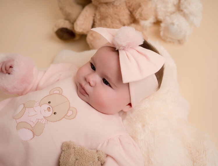 Little A Little A AW24 Gaby Faux Fur Bow Heaband