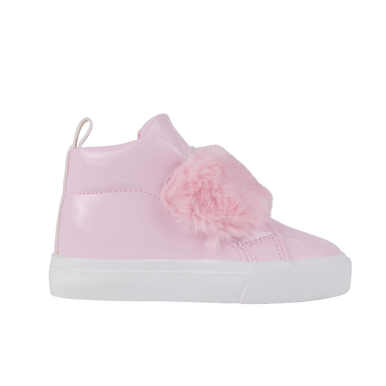 Little A Little A AW24  Furever Faux Fur Strap High Top - Pink