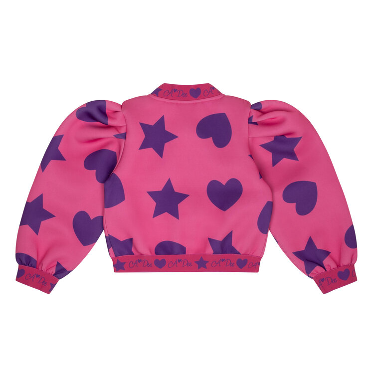 ADee A'Dee AW24 Tia Hearts & Stars Print Bomber