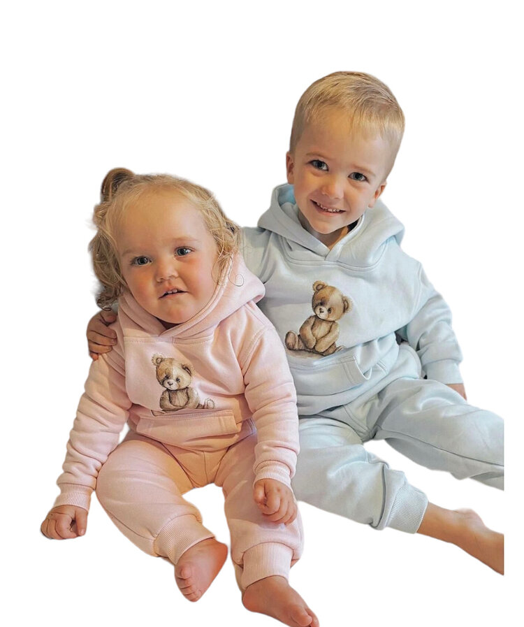 Little Journeys Little Journeys Hooded Bear Tracksuit- 6-12 MONTHS