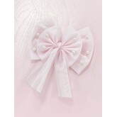 Caramelo AW24 Pearl Hair Bow with Alligator Clip - 349757