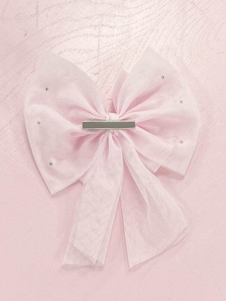 Caramelo AW24 Pearl Hair Bow with Alligator Clip - 349757