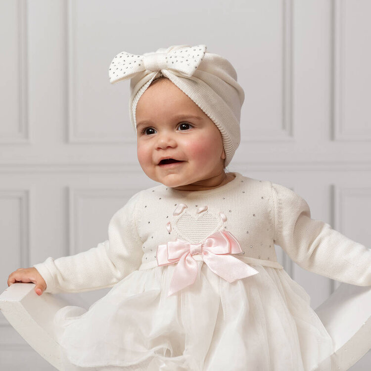 Caramelo AW24 Tulle Knit Dress and Turban 2015120