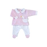 Sardon Sardon AW24 Girls Velour Two Piece - 024HA-701 - 0 Months
