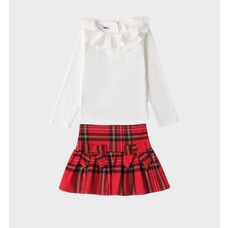 iDO iDO AW24 Tartan Skirt Set - 4A589/4A626