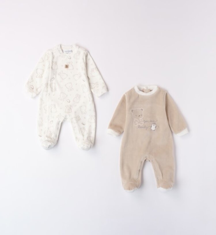 iDO iDO AW24 Velour Babygrow Set - 4A222