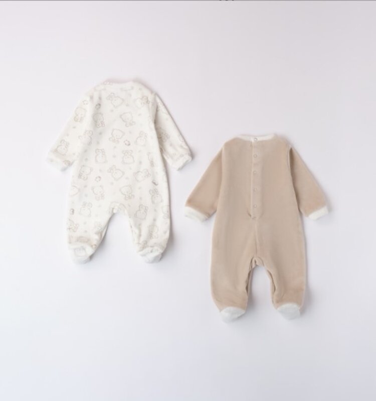 iDO iDO AW24 Velour Babygrow Set - 4A222