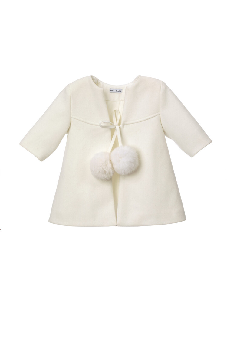 First Baby First Baby AW24 Pom Pom Coat
