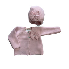 Meia Pata Meia Pata Cardigan & Hat with Bow AW24