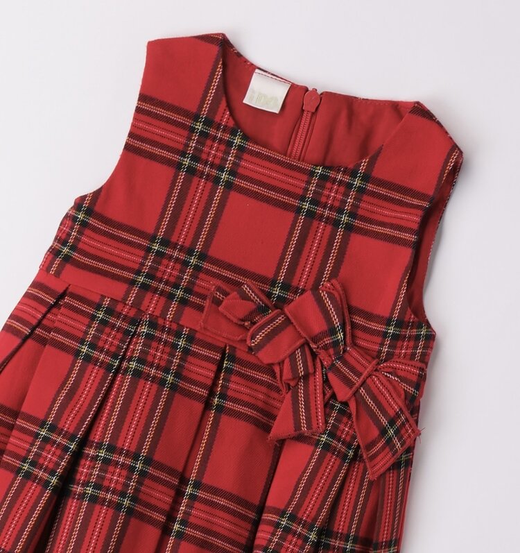 iDO iDO AW24 Tartan Dress Set - 4A275/4A272