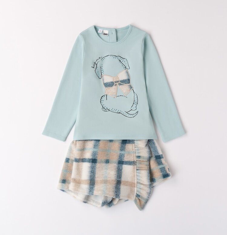 iDO iDO AW24 Check Skort Set - 4A541