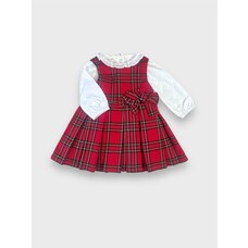 iDO iDO AW24 Tartan Dress Set - 4A275/4A272
