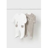 Mayoral Mayoral AW24 Velour 2 Piece Babygrow Set - 2794