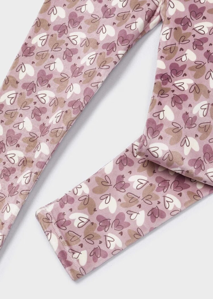 Mayoral Mayoral AW24 Heart Velvet Legging Set - 4703/4073