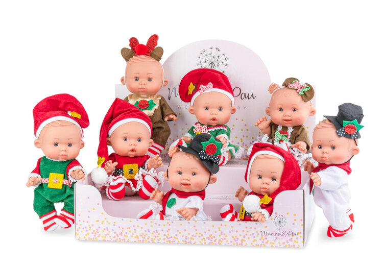 Marina & Pau Christmas Doll - Assorted