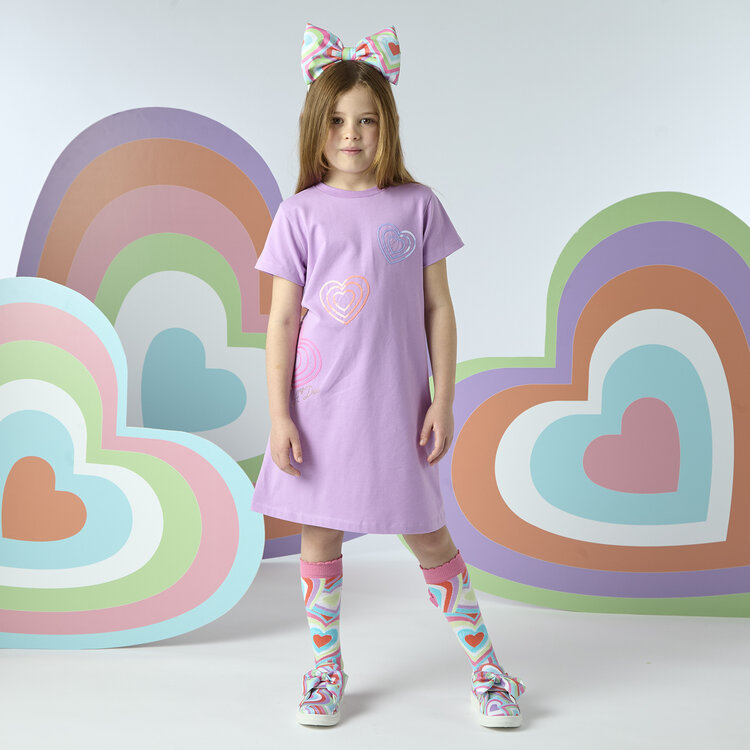 ADee A'Dee SS25 Evangeline Heart T-Shirt Dress