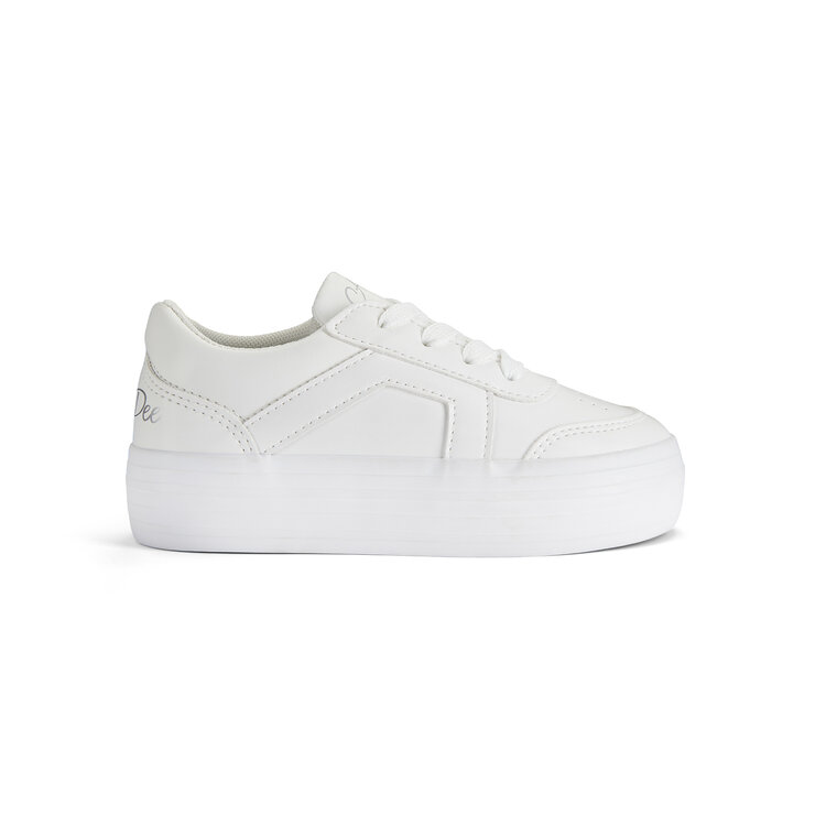 ADee A'Dee SS25 Patty Platfrom Trainer - Bright White