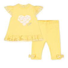 Little A Little A SS25 Bonnie Frill Daisy Legging Set