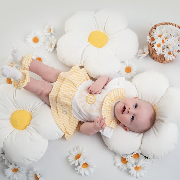 Little A Little A SS25 Billie Daisy Jersey Romper