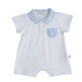 Baby Gi Baby Gi SS25 Stripe Detail Romper - SU46B