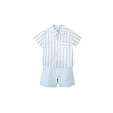 Tutto Piccolo Tutto Piccolo SS25 Stripe Shirt & Short Set - 2701
