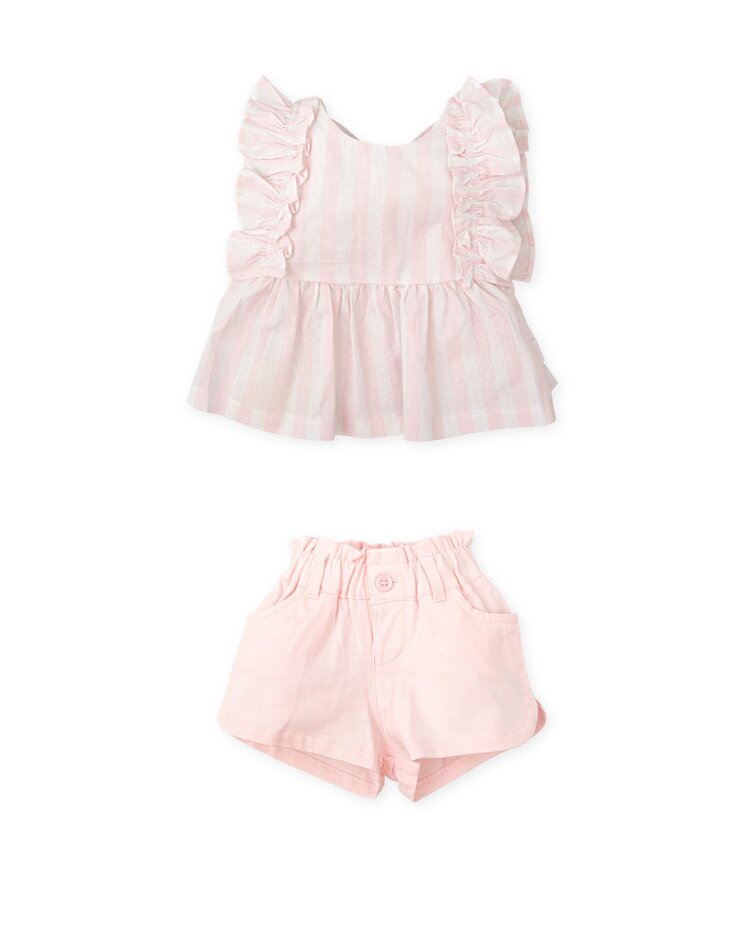 Tutto Piccolo Tutto Piccolo SS25 Stripe Short Set - 2734