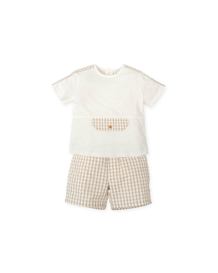 Tutto Piccolo Tutto Piccolo SS25 Checked Short Set - 2710
