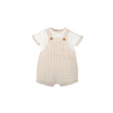 Tutto Piccolo Tutto Piccolo SS25 Checked Romper - 2429