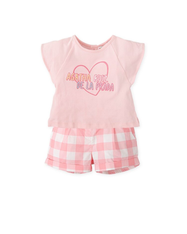 Agatha Ruiz de la Prada Agatha Ruiz de la Prada SS25 Gingham Short Set - 8707