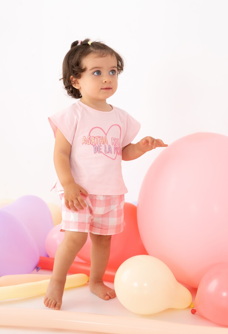 Agatha Ruiz de la Prada Agatha Ruiz de la Prada SS25 Gingham Short Set - 8707