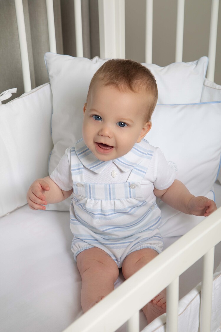 Patachou Patachou SS25 Stripe Dungaree Set - 3071