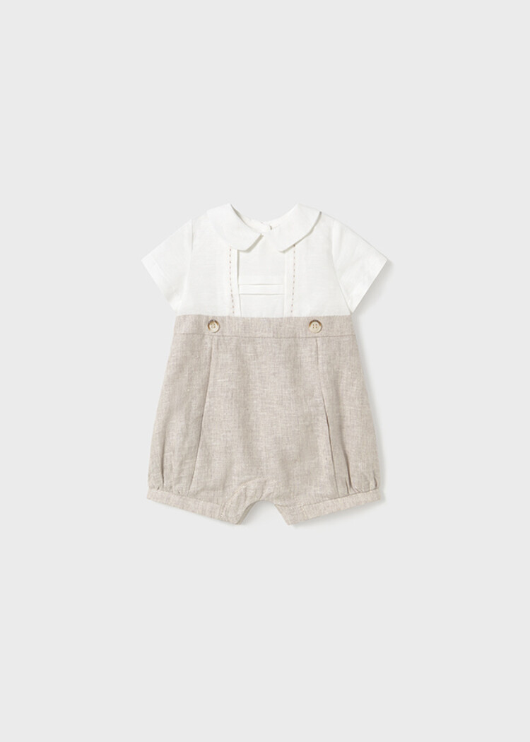 Mayoral Mayoral SS25 Boys Linen Romper - 1615