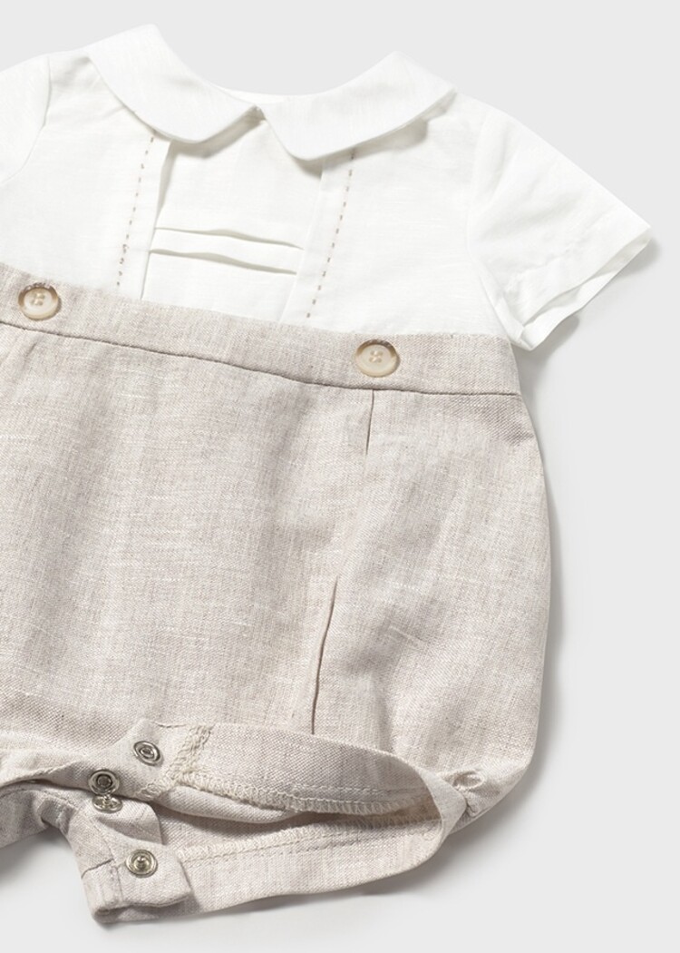 Mayoral Mayoral SS25 Boys Linen Romper - 1615