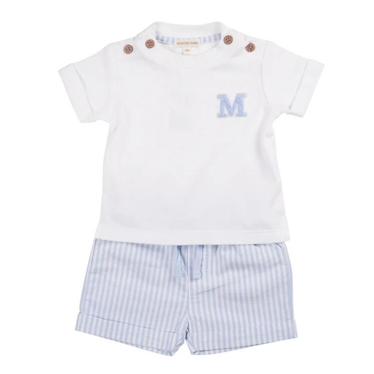 Mintini Mintini SS25 Stripe Short Set - MB6315