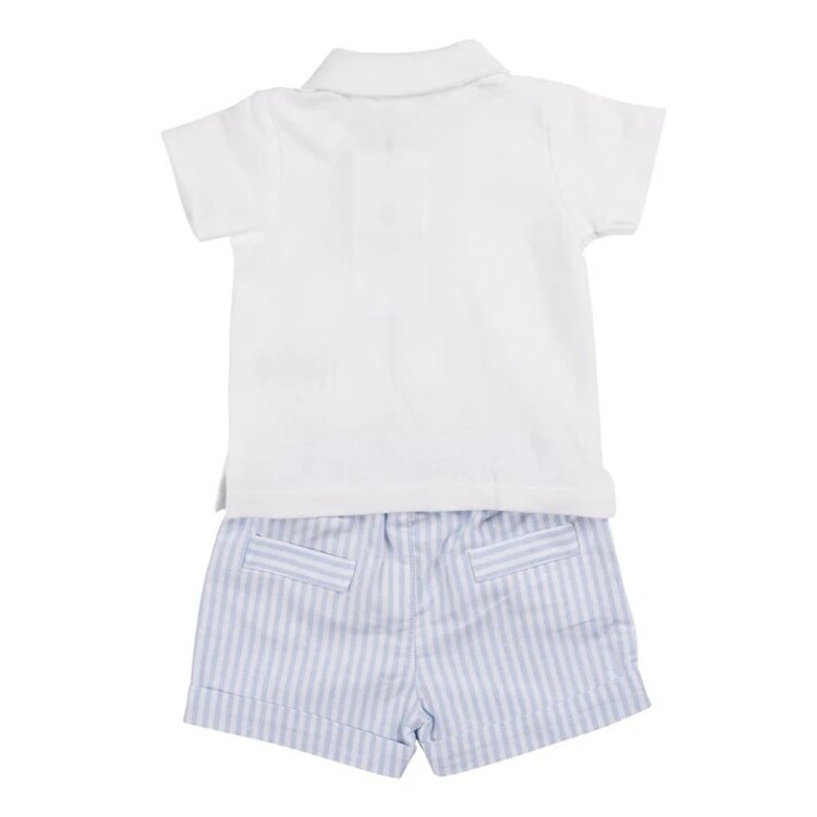 Mintini Mintini SS25 Stripe Short & Polo Set - MB6316