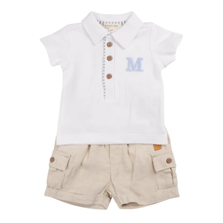 Mintini Mintini SS25 Short & Polo Set - MB6317