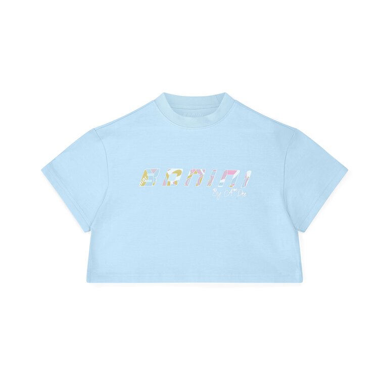 Bonini by A*Dee Bonini by A*Dee SS25 Shine Cropped Logo T-Shirt