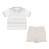 Pastels & Co Pastels & Co SS25 Illiam Stripe Short Set - PA205D