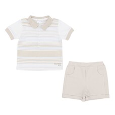 Pastels & Co Pastels & Co SS25 Illiam Stripe Short Set - PA205D