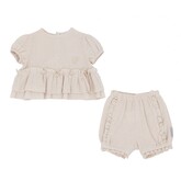 Pastels & Co Pastels & Co SS25 Justine Frill Short Set - PA206C