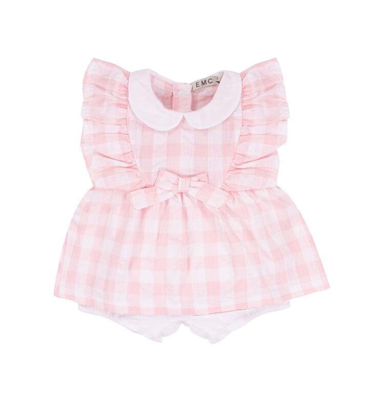 EMC EMC SS25 Gingham Romper - BG7560