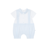 Deolinda Deolinda SS25 Boys Smart Romper - 25806