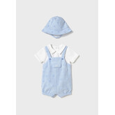 Mayoral Mayoral SS25 Romper & Sunhat Set - 1605
