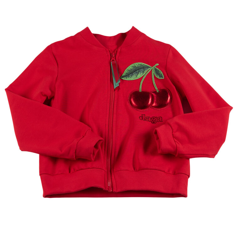 DAGA Daga SS25 Fluffy Cherry Bomber Jacket - M10110