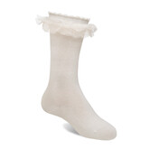 JC Socks JC Socks Bow Tulle High Sock - 57800