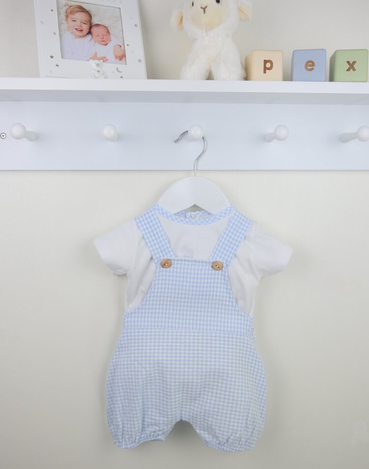 Pex Pex SS25 Buster Gingham Dungaree Set