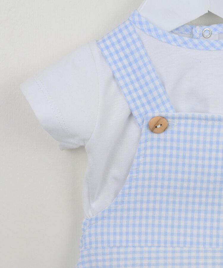 Pex Pex SS25 Buster Gingham Dungaree Set
