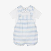 Patachou Patachou SS25 Stripe Dungaree Set - 3071