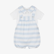 Patachou Patachou SS25 Stripe Dungaree Set - 3071